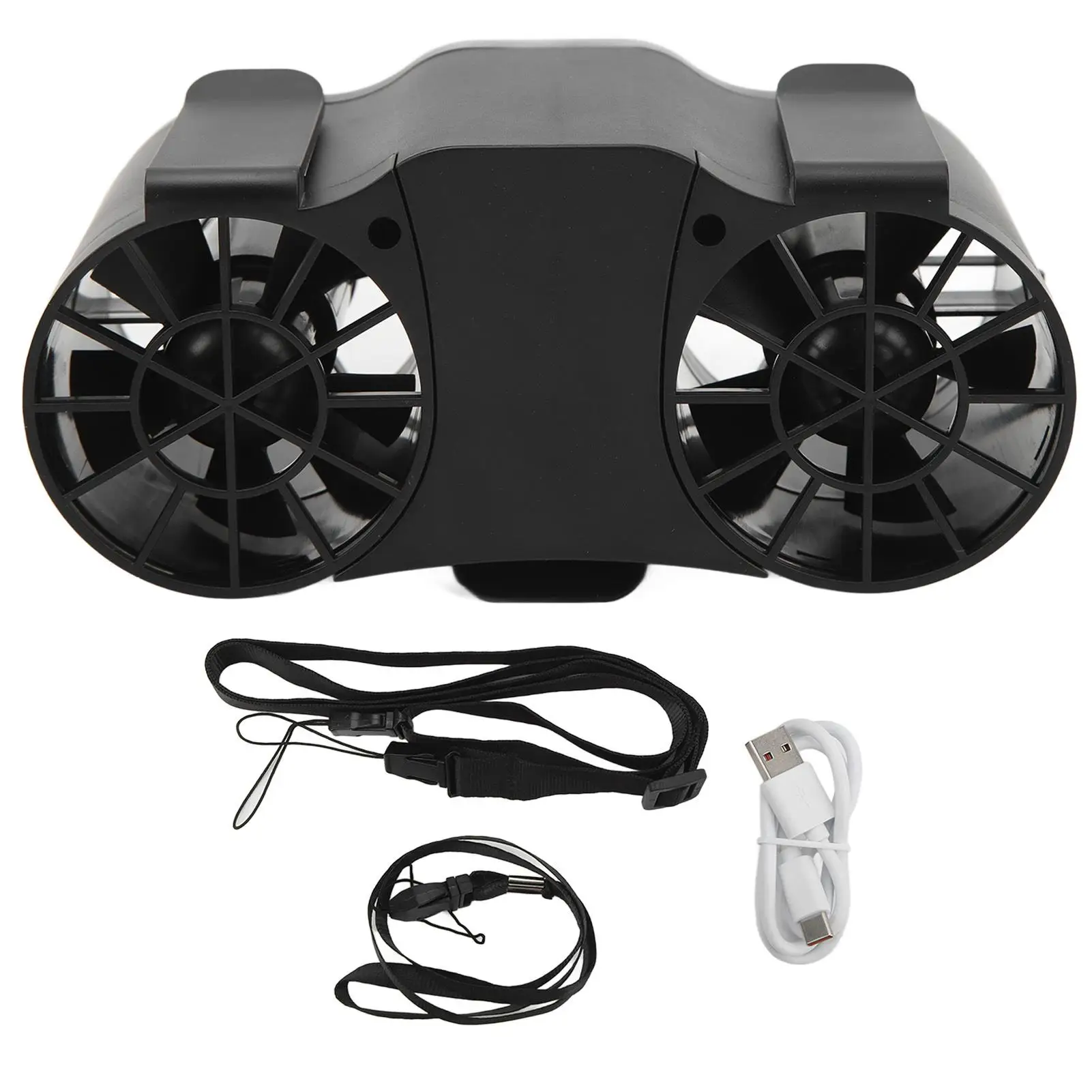 3-in-1 Rechargeable Waist & Neck Fan 10000mAh with Adjustable-Portable Dual Fan for hiking & Outdoor