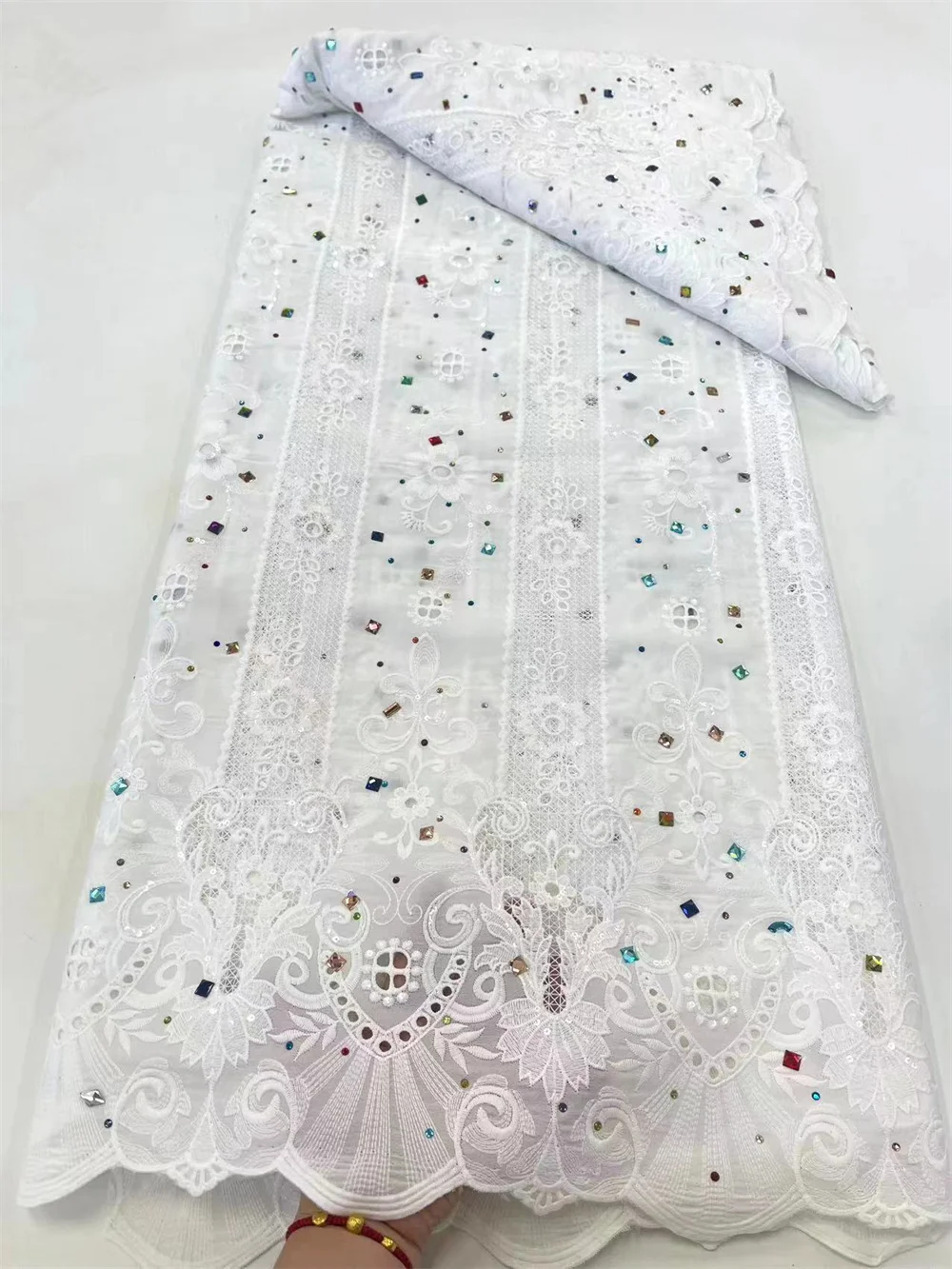 African Chiffon Lace Fabric Lace Material Nigerian French African Green Fabrics Women Wedding Ya06-2 Sequins Jacquard Lace Fabric Cotton Voile Lace Fabric Lace Trim Fabric