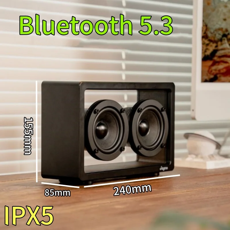 

Wireless Transparent Desktop HIFI Waterproof IPX5 Bluetooth High Power Audience Bluetooth Speaker Bass Sound System Music Player