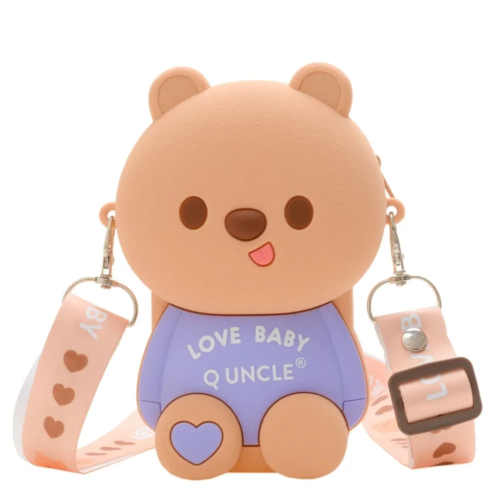 Cartoon Animal Diagonal Cross Bag for Kids and Adults Coin Storage Bag Children Pretend Play Games Girls Backpack Toys Xmas Gift