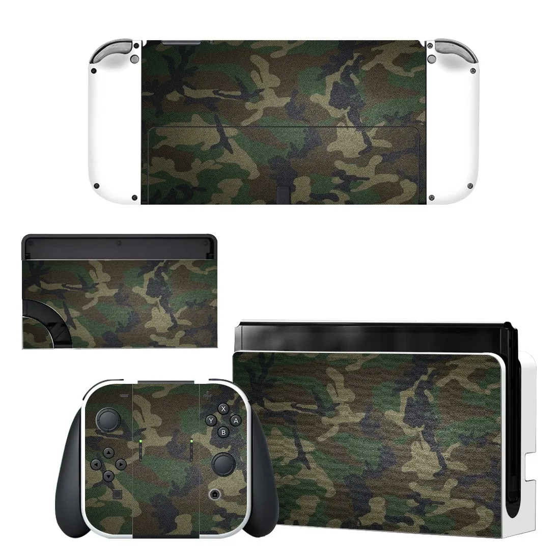 Full Body Protective Cover Skin Decal Compatible Nintendo Switch Oled Game Console Controller Decor 1set Starry Colorful Sticker 
