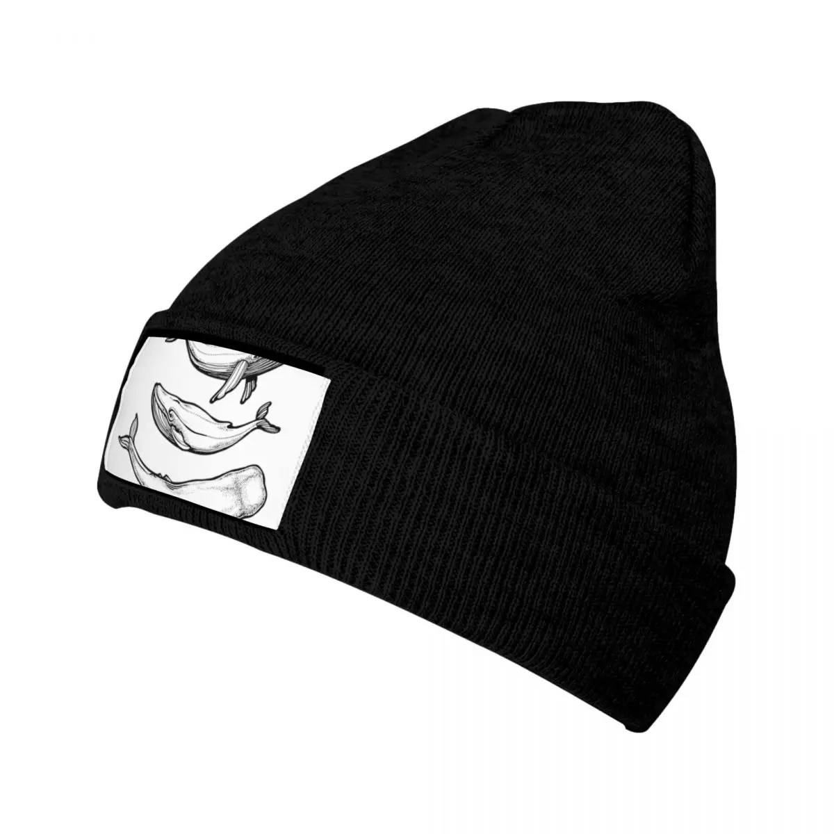 

Whales In Black A Knitted Hat Cap