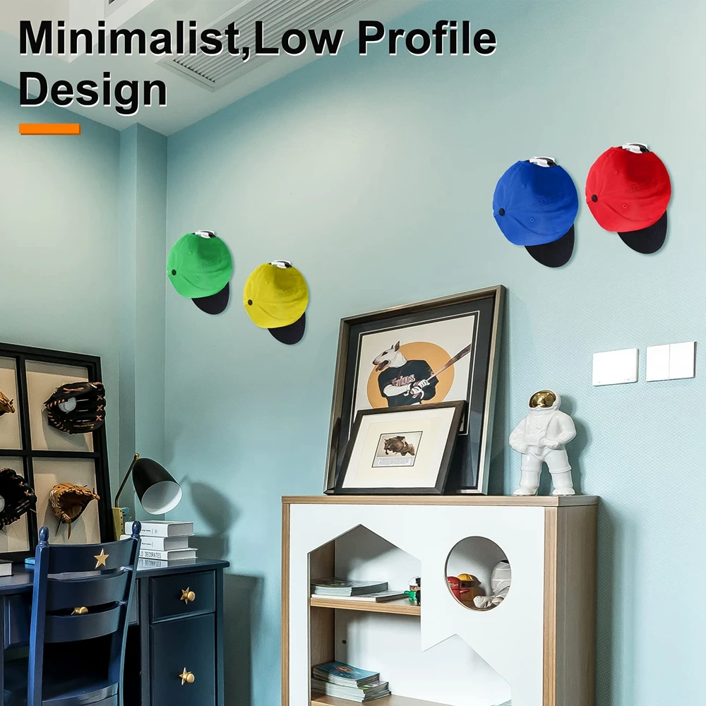 5/10pcs Minimalist Hat Rack Design Strong Hold Cowboy Hat Hanger to Display for Door Closet Hat Racks for Baseball Caps 5