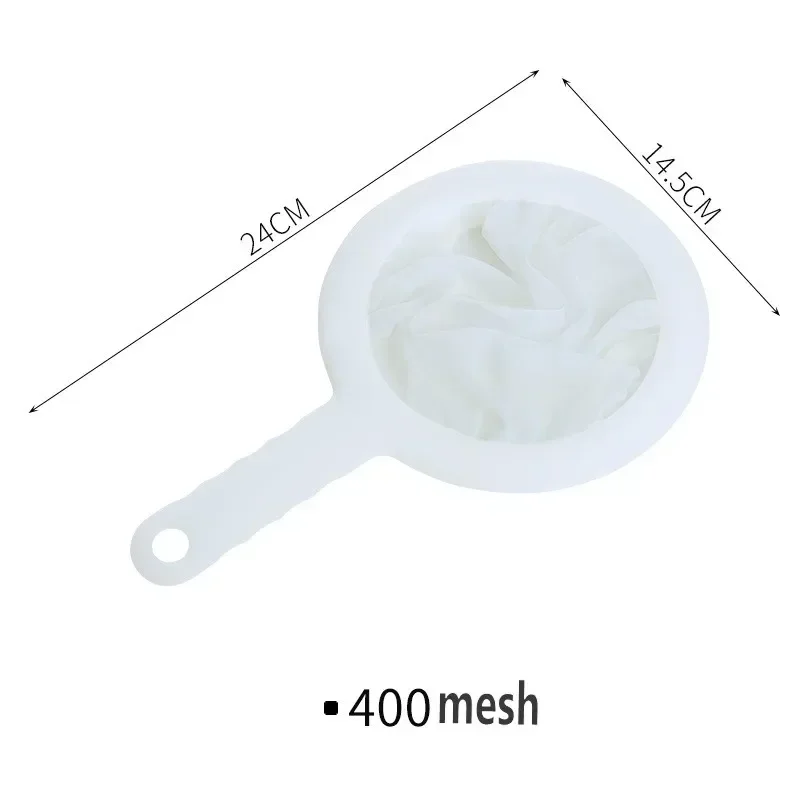 Pack De 5 Coladores De Malla Fina De Nailon - Para Leche, Café, Yogur, Jugos, Miel Y Más
