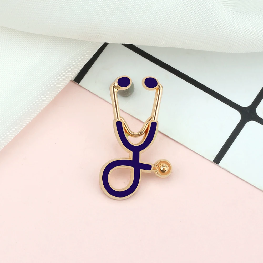 Fashion Stethoscope Brooch Jewelry For Nurses & Medical Students - Elegant Graduation Gift In Silver, Gold, Or Rose Gold