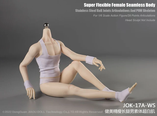 SPOT! 1/6 JIAOU DOLL JOK-17A Flexible Slim Male Seamless Body Detachable  Feet $70.49 - PicClick