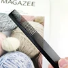 5 Pieces Fine Cutting Wide Tooth Hair Barber Carbon Fiber Salon Hairdressing Comb Heat Resistant Styling Grooming Comb 4