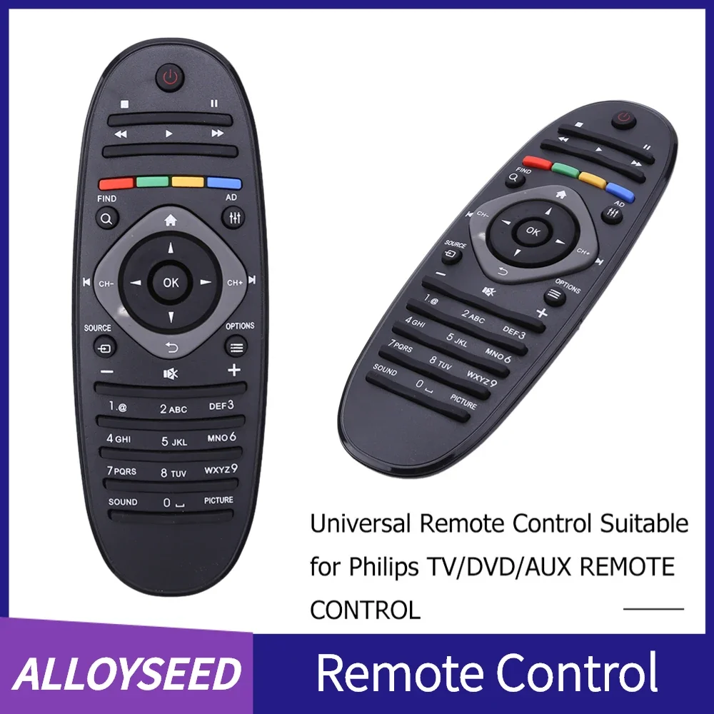 Universal TV Remote Control Digital TV/DVD/AUX Remote Spare Controller Replacement Home Video Accessories for Philips DVD/AUX