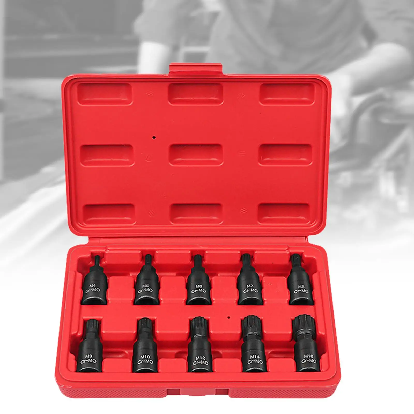 

10X3/8 квадратный набор гнезд привода ручной инструмент Хромомолибденовая сталь Портативный