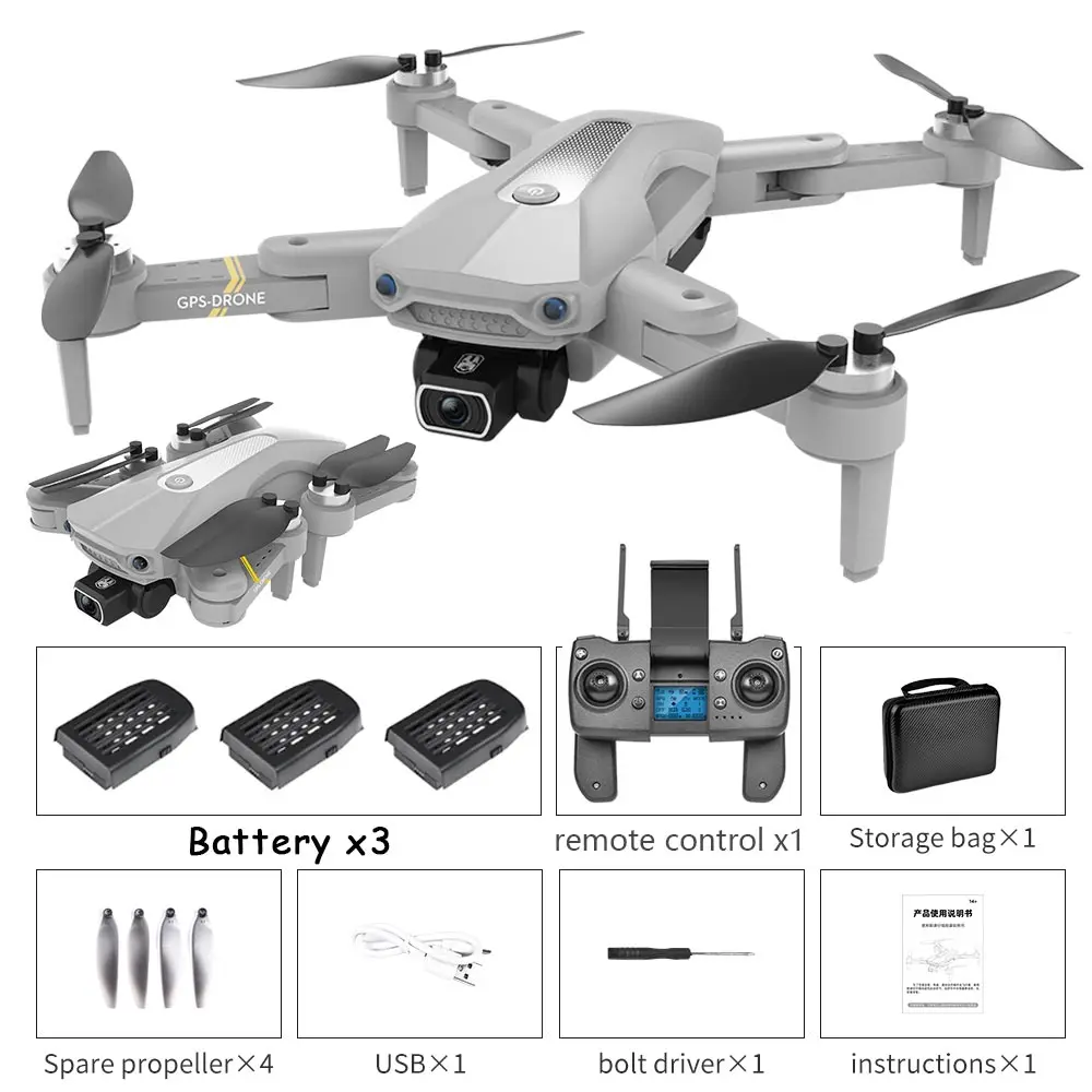 RC Quadcopter medium K80 MAX GPS 5GHz RC Drone 8K Multifunction Professional Obstacle Avoidance Dual HD Camera Brushless Motor Quadcopter Toys Boy rc quadcopter with camera RC Quadcopter