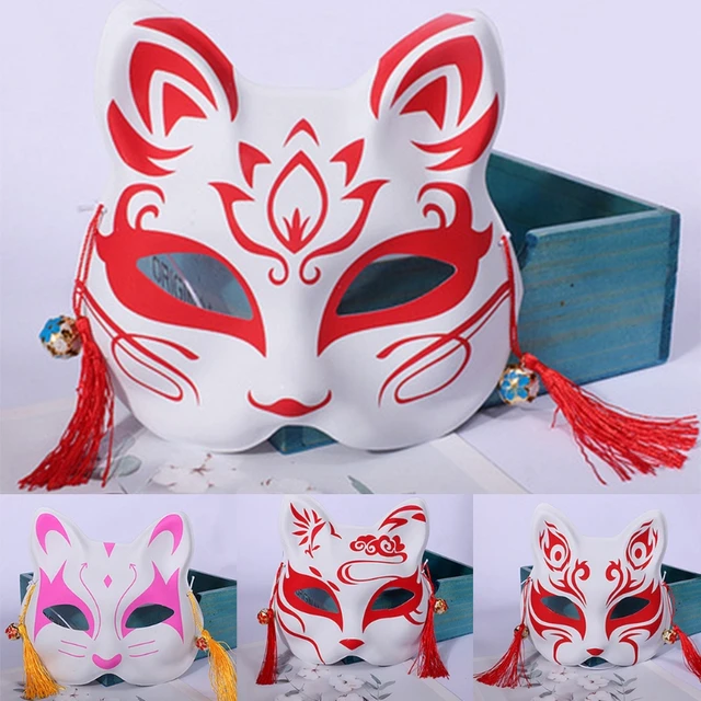 Red Kitsune Fox Mask