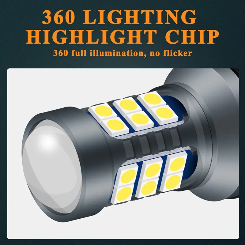 Pair of Super Bright T20 LED Signal and Reversing Light Bulbs