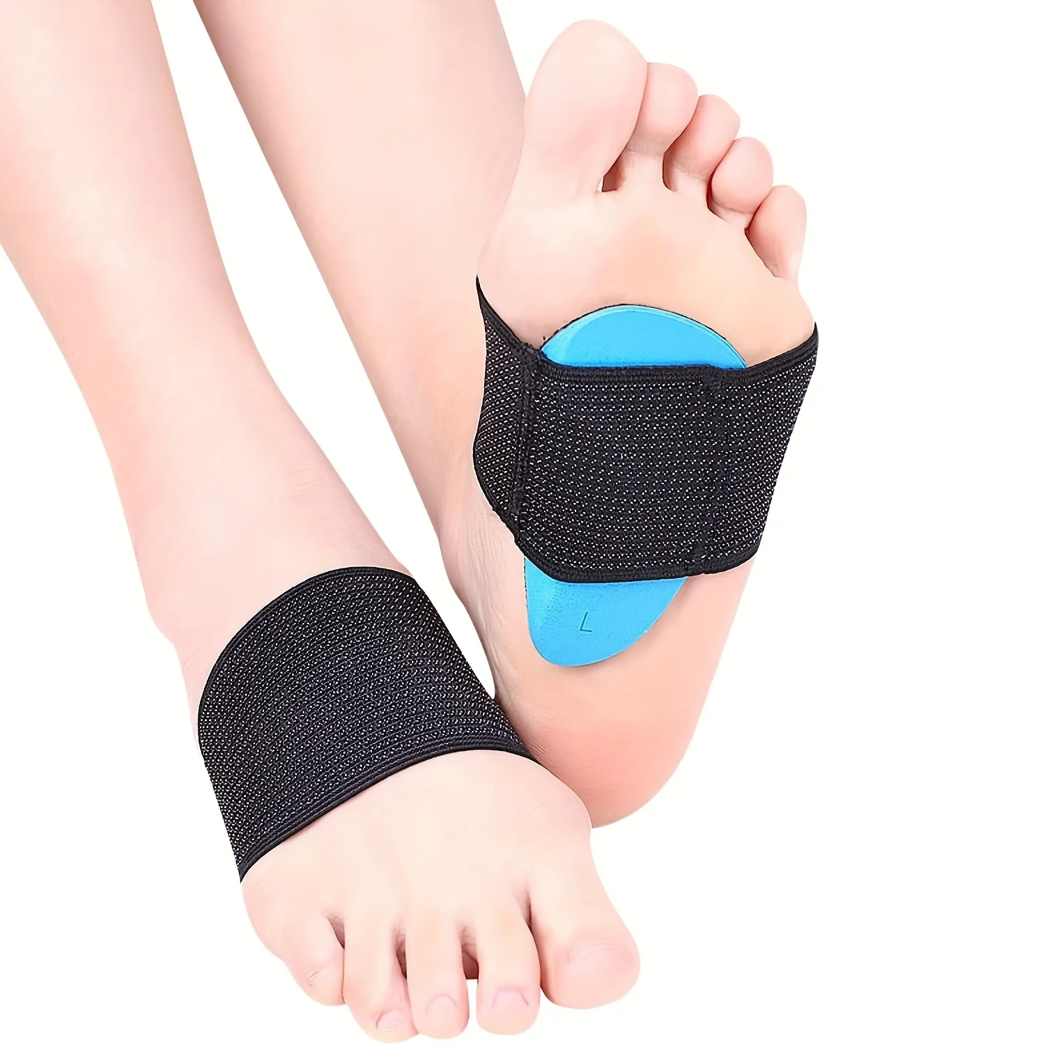 EVA sports foot cushion half insole men and women flat foot arch support adult arch internal and external eight correction