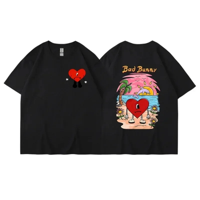 Bad Bunny T-shirt Women's T-shirt Casual T-shirt Summer Street Short Sleeve Fashion Harajuku T-shirt Clothing 2