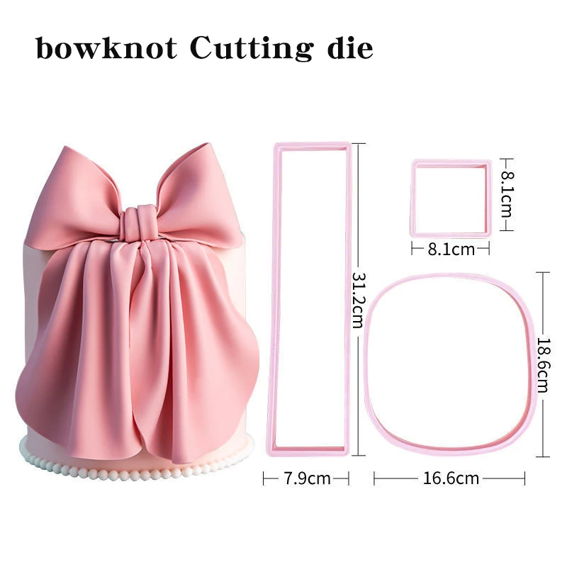 Silikonform Für Kuchen-Deko – 3D Strickseil & Perlen-Muster, Lebensmittelecht, Rosa Rand