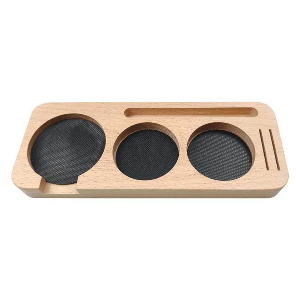 

1 Pcs 51mm/58mm Walnut Wood Coffee Tamper Mat Stand Coffee Filter Holder Base Rack Espresso Accessories For Espresso Tools