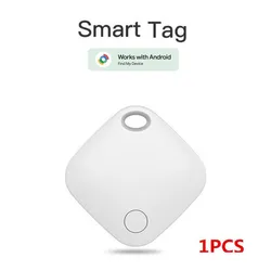 Bluetooth Smart Tracker Tag - Wireless Search and Locate Device with Google Find Hub Integration (WHITE)