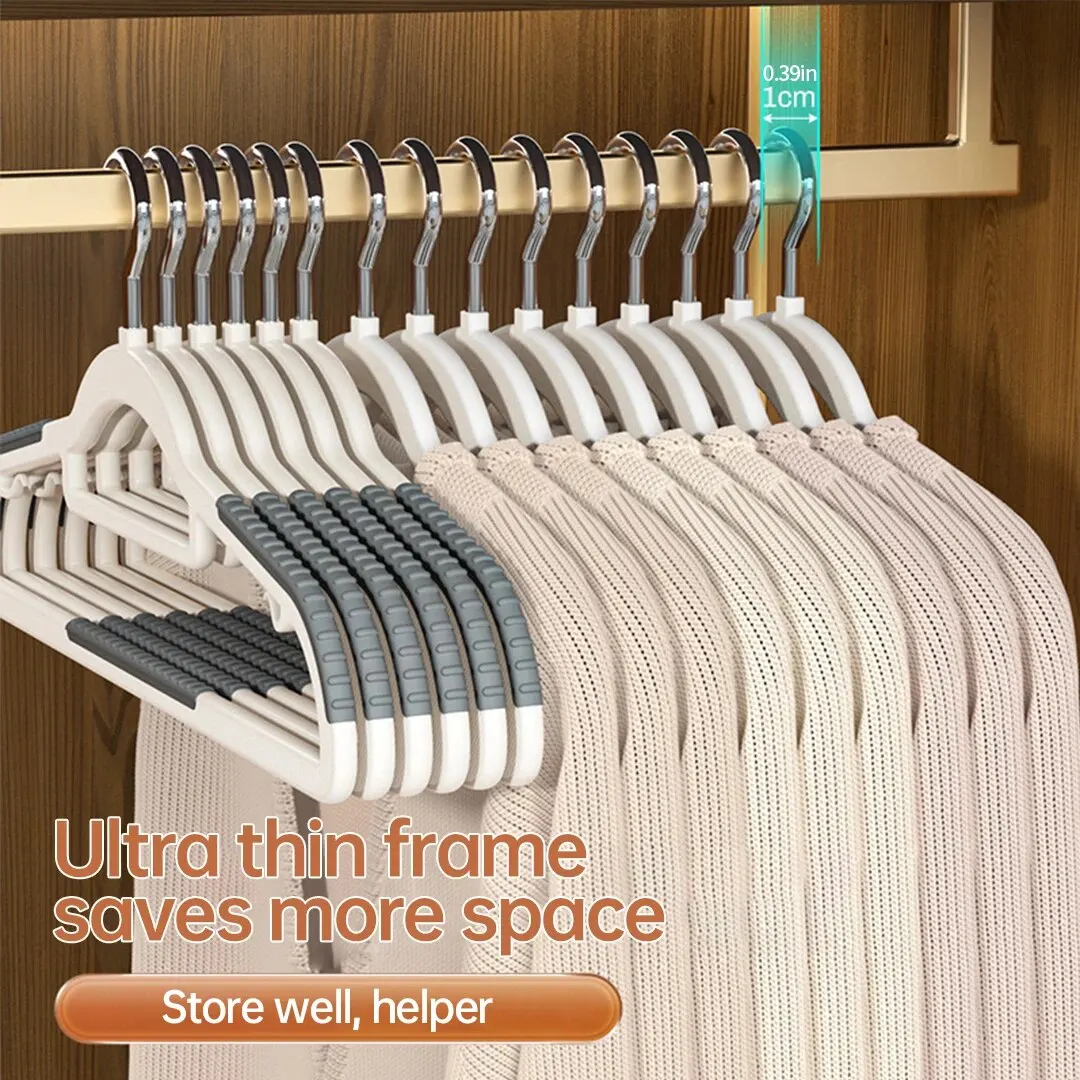 10PCS Clothes Hanging Household Hangers Non-slip Dormitory Bedroom Special Storage Clothes Hanging No Trace clothes hanger,storage hanger