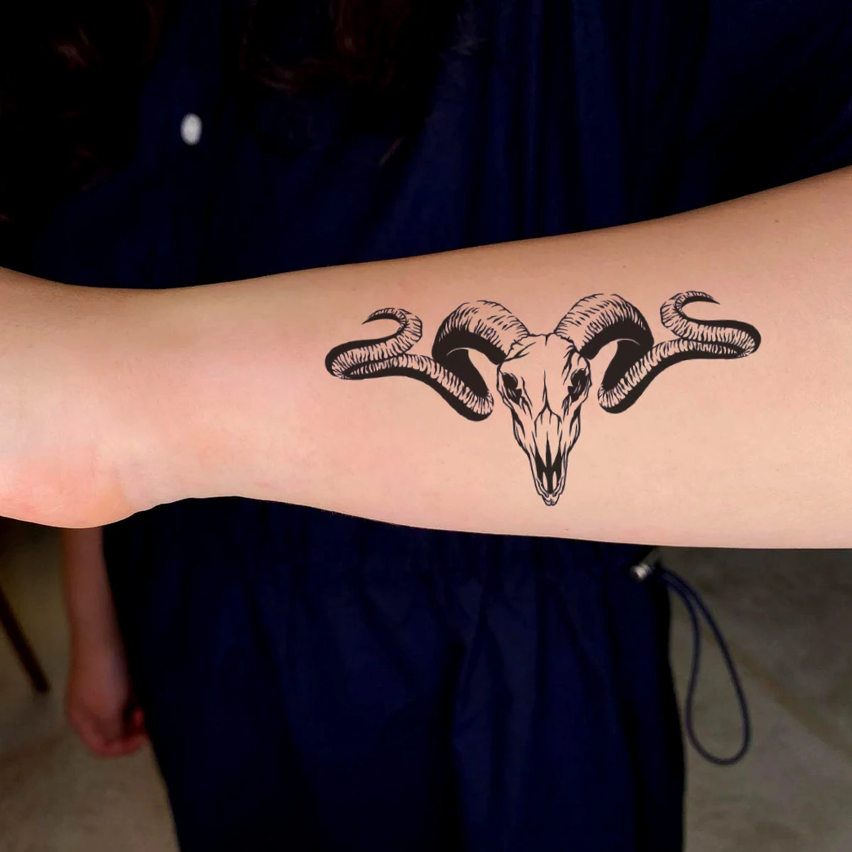 4 Pcs Full Arm Temporary Tattoos Sleeve for Men: A Rústica Tatuagem do  Carneiro para Homens que Valorizam Simbolismo e Estilo, image size:1200x1200