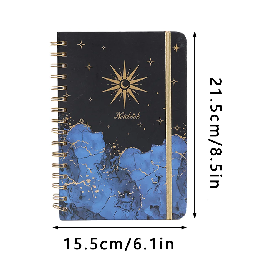 Premium Strap, Coil, Diary, Blue, Hot Selling, 8, 3 x 5, 7 inches, 200 pages, Preferred Gift 6
