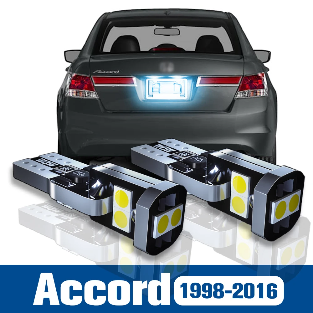 

2x LED License Plate Light Lamp Accessories Canbus For Honda Accord 7 8 9 1998-2016 2006 2007 2008 2009 2010 2011 2012 2013 2014
