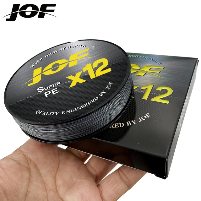 JOF Fishing Lines 300M 100M 12 Strands Braided Line Multifilament