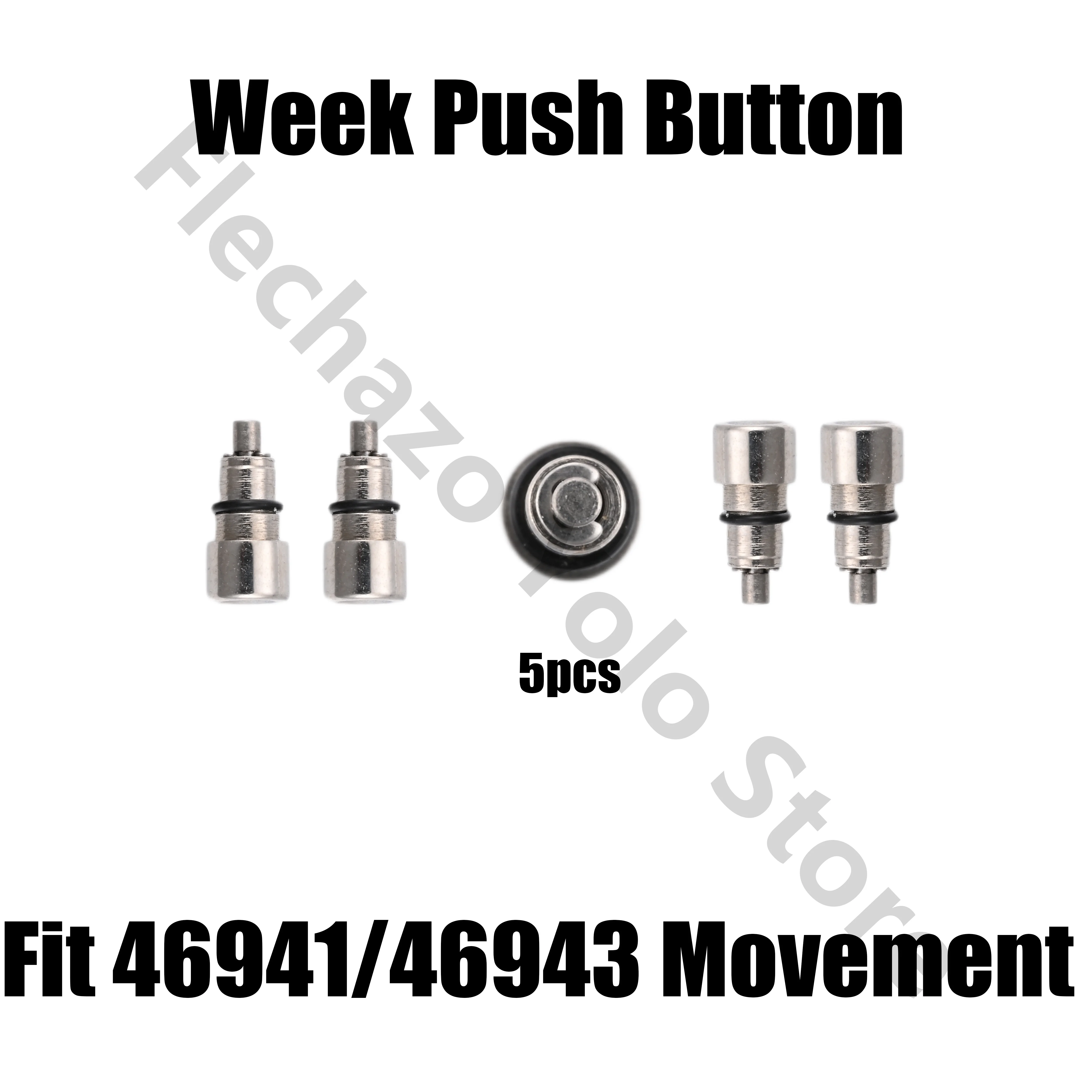 Week Push Button Fit 46941 46943 Movement Accessories Replacement Spare Parts For Oriental Double Lion Watch Repair Parts