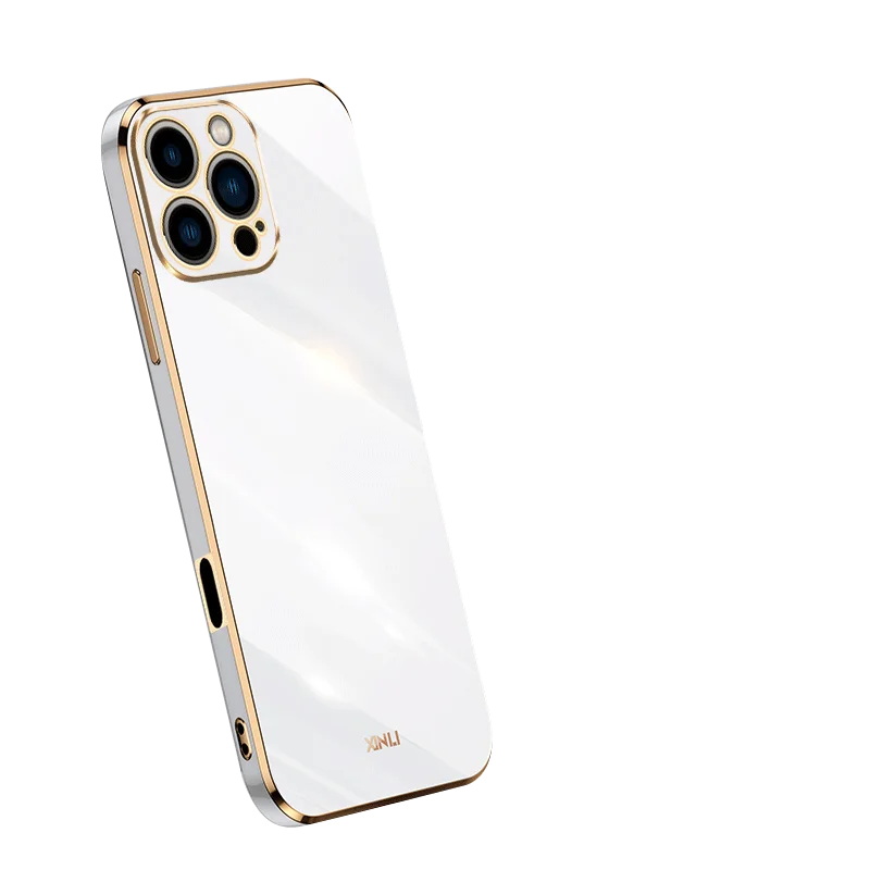 Luxury Square Plating Shockproof Soft TPU Silicone Case Cover