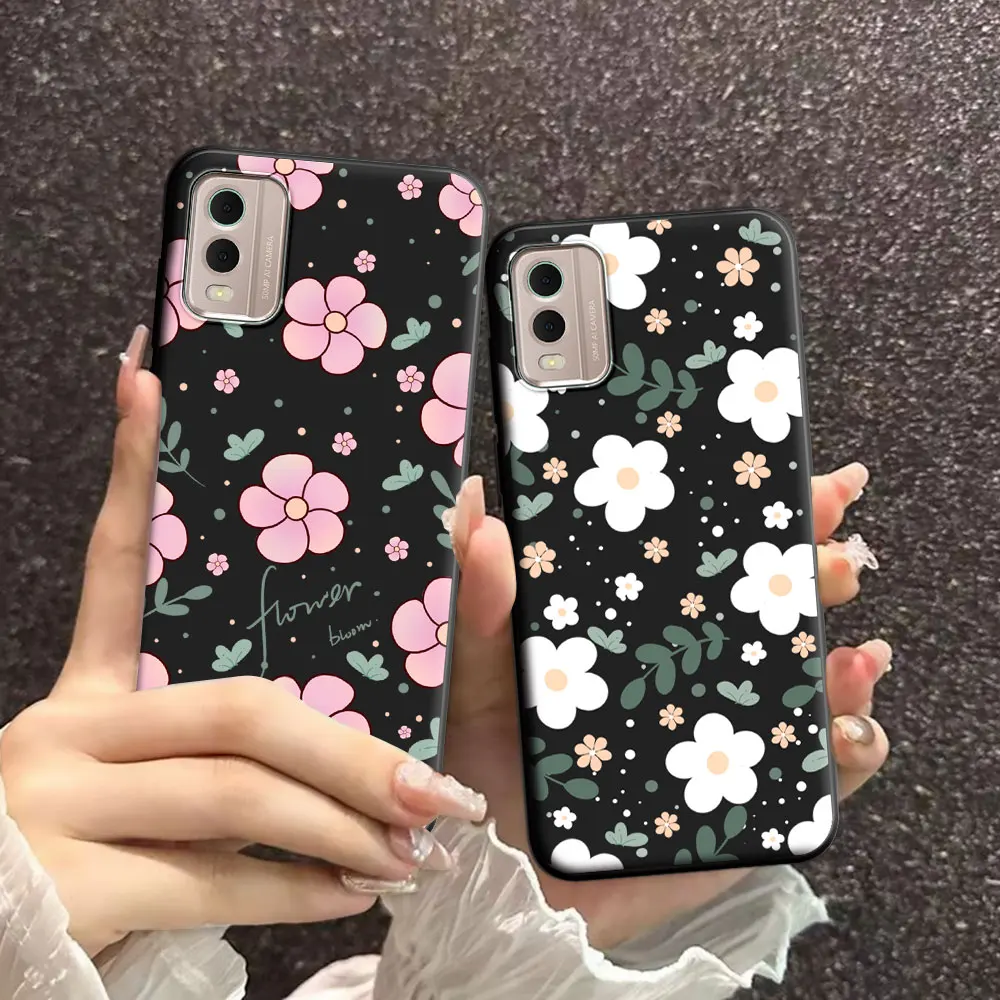 Elegant Floral Soft Silicone Cartoon TPU Phone Case - Luxury Back Cover s