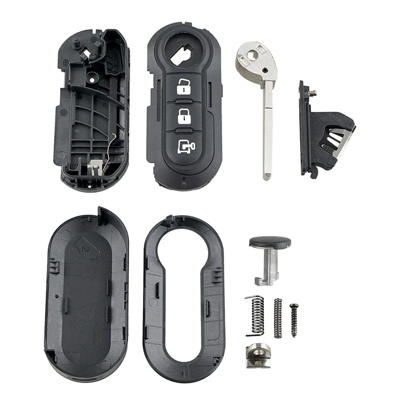 3 Button Remote Flip Key Fob Case For Fiat Ducato Citroen Relay Peugeot Boxer VAN key case fob cover key cover folding car key shell car key shell