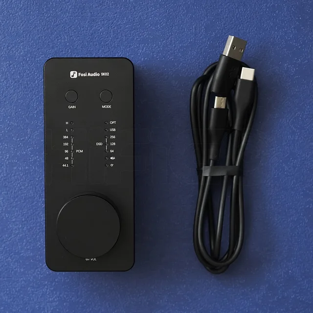 Fosiオーディオ-多機能無限ノブ、デスクトップdac、ヘッドフォン