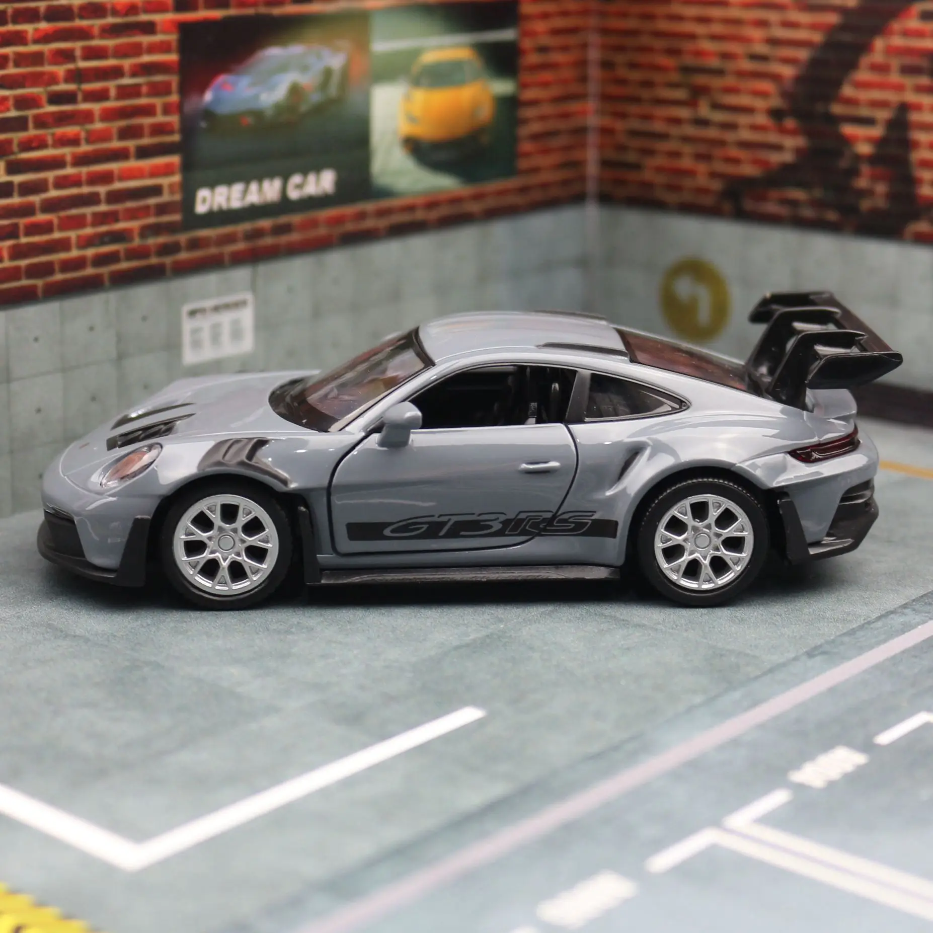 1/36 Porsche 911 GT3 RS Toy Car Model For Children RMZ CiTY Miniature Racing Free Wheels Pull Back Diecast Metal Collection Gift 4
