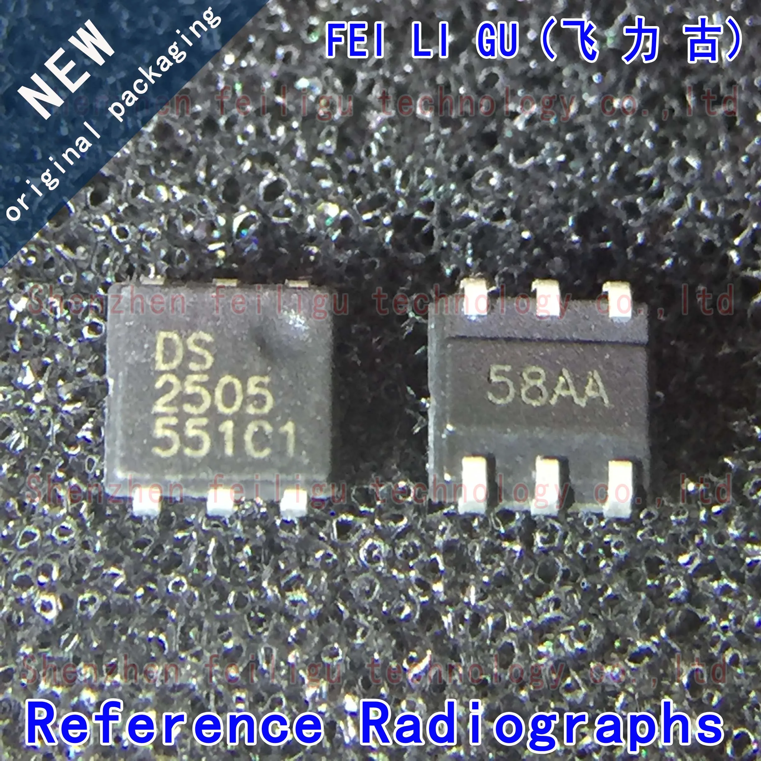 1PCS 100% New original DS2505P+T&R DS2505 2505 Package:TSOC-6 EPROM-OTP 16Kb Memory Chip