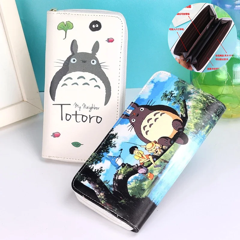 

Cartoon Anime My Neighbor Totoro PU Long Portable Purse Cosplay Wallet Coin Bag Zipper Gift Halloween
