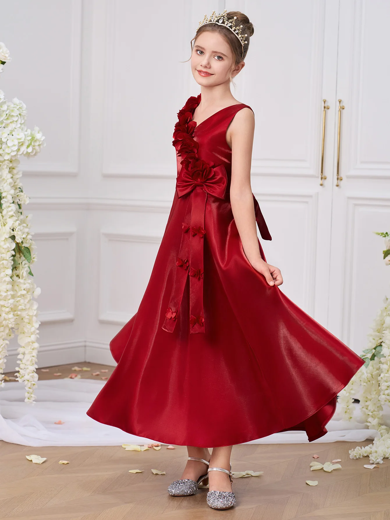 Girls Elegant Dresses Teen Girls Luxury Wedding Princess Evening Prom Gown  First Communion Birthday Party Piano Perform Dress - AliExpress 1501
