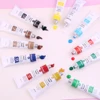 MOTARRO 12 Colors/Box Fabric Paint Set Permanent Textile Paint 12ml for Clothes Canvas Shoes Painting Supplies 4
