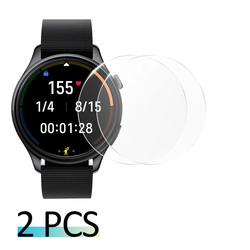 Premium 9H Tempered Glass Screen Protector for Smartwatches - HD Clear Protective Film