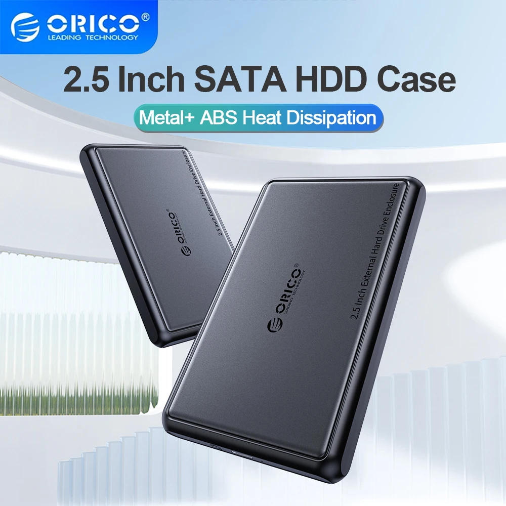 

ORICO 2.5 Inch External HDD Case 5Gbps SATA to Type-C Hard Drive Enclosure for SSD HDD PC Laptop Metal+ABS Case Heat Dissipation