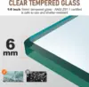 Pivot Shower Door Frameless Bi fold Shower Glass Door Clear Glass Hinged Shower Door Chrome Finish Hidden Seal Strip 5