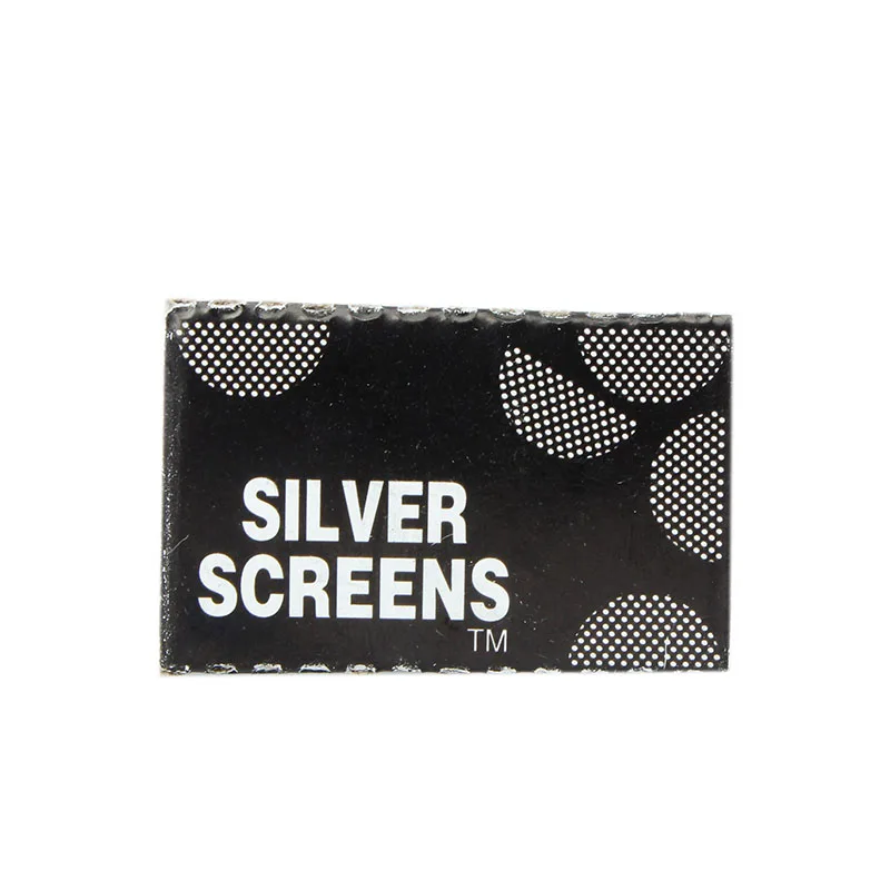100pcs Stainless Steel gold screens Hookah Water Pipe Tobacco silver filters 20mm Bottom of smoking pipe Metal Combustion Mesh 6