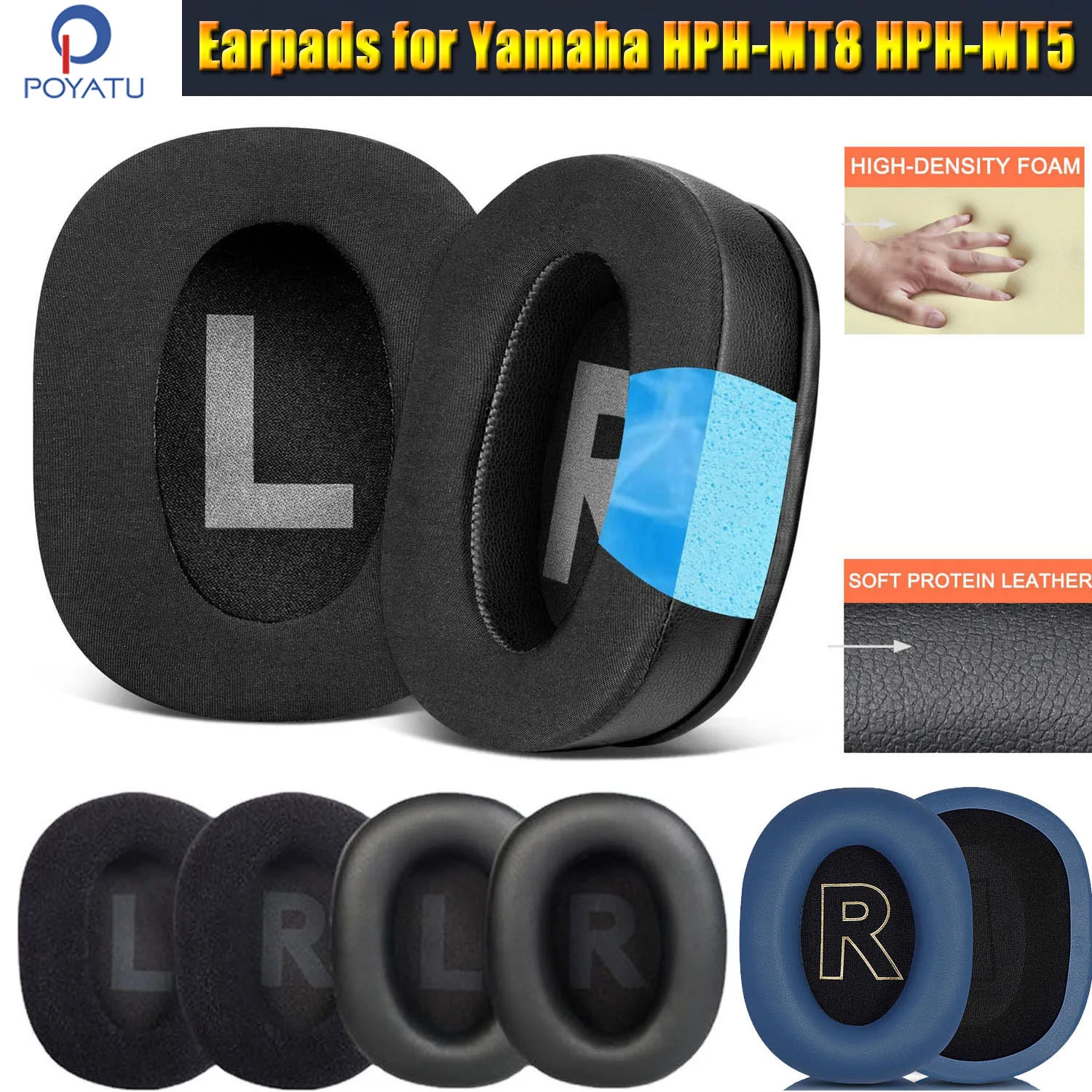 Yamaha HPH-MT8 HPH-MT5 / HPH MT8 MT5 Headphone ear pads Foam cushions case cover bag
