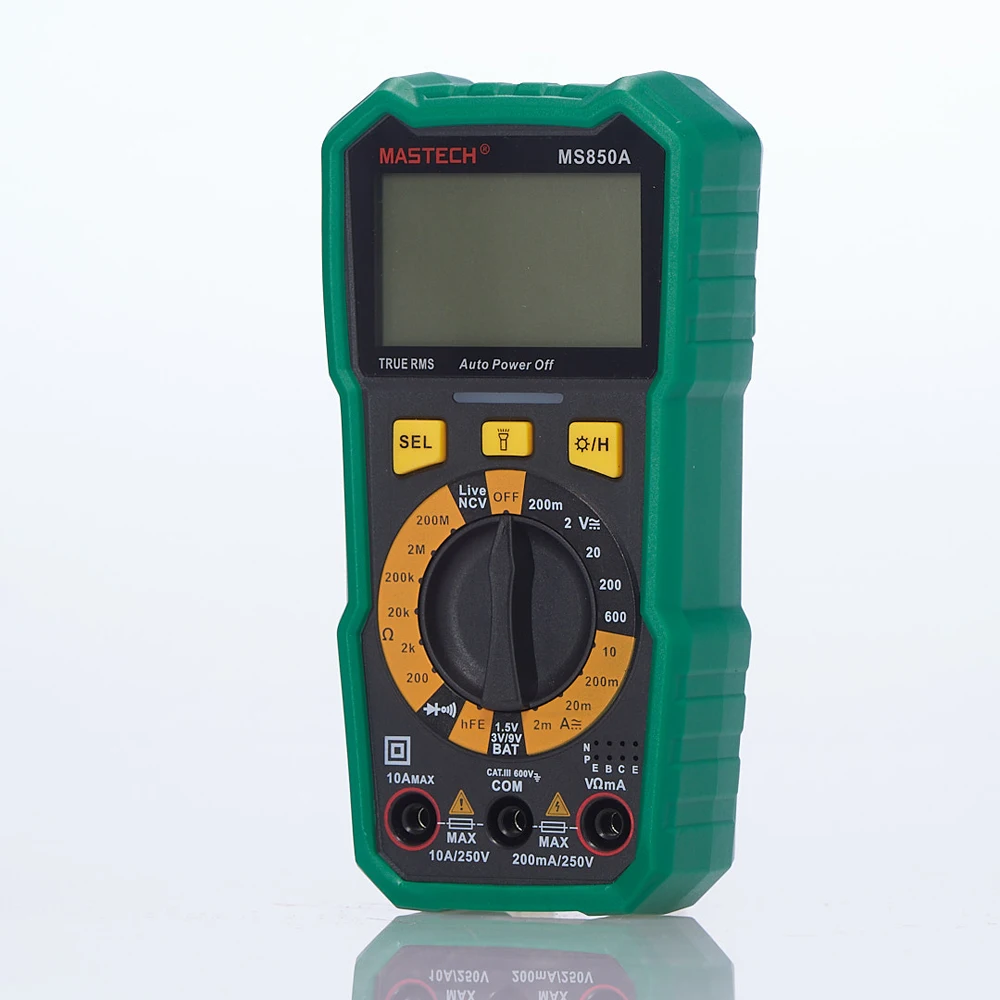 Mastech Multimeter MS850A Multimetro Tester Digital Multimeter 2000 Counts Auto Ranging AC/DC Voltage Temperature Measuring images - 6