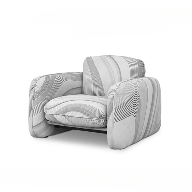 

Striped sofa, villa, living room, bedroom, designer, ins casual chair