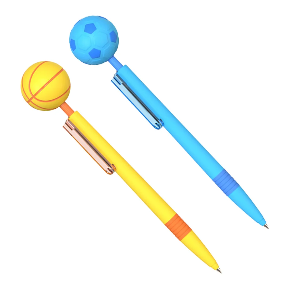 

2Pcs Soccer Ballpoint Pens Office Advertising Pen Stationery Cartoon Ballpoint Pens for Toddlers
