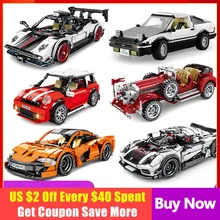 

Pull Back Speed Super Racing Car Building Blocks Vehicle Technical Funcation Model Bricks Toy for Boys Gift
