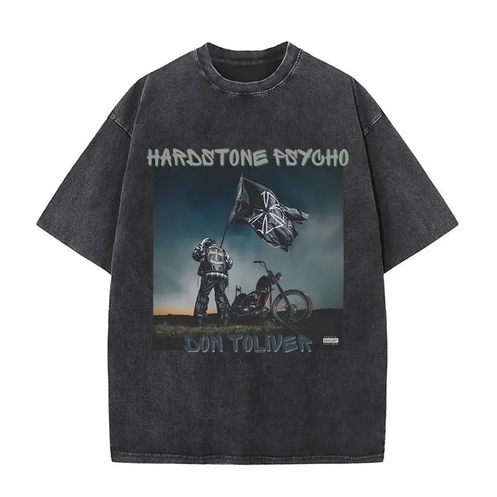 Washed Vintage Rapper Don Toliver Hardstone Psycho Album Print T