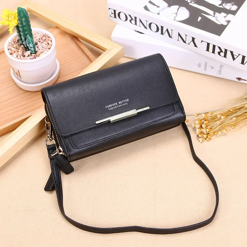 New Pu Leather Women Handbags Female Multifunctional Large Capacity Shoulder Bags Fashion Crossbody Bags for Ladies Phone Purse 2