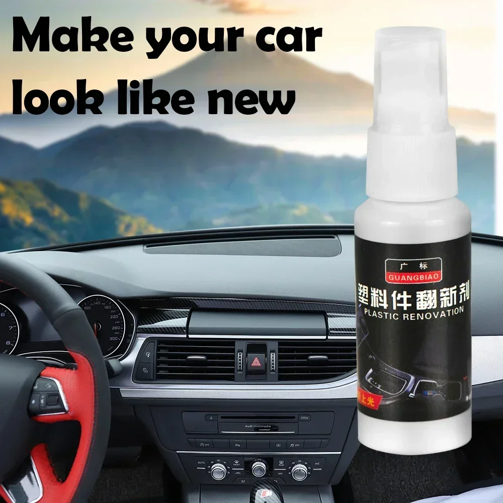 Car Interior Plastic Part Retreading Agent Car Plastic Part Instrument Panel Retreading Wax Care Leather Seat Reducing Agent