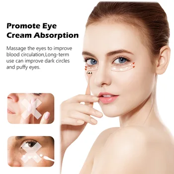 Eye Cream Massager Applicator for Facial Massage Mini Sticks Wrinkle Metal Skin Care Massage Tool Eye Massage Reduces Puffiness - Thumbnail 5