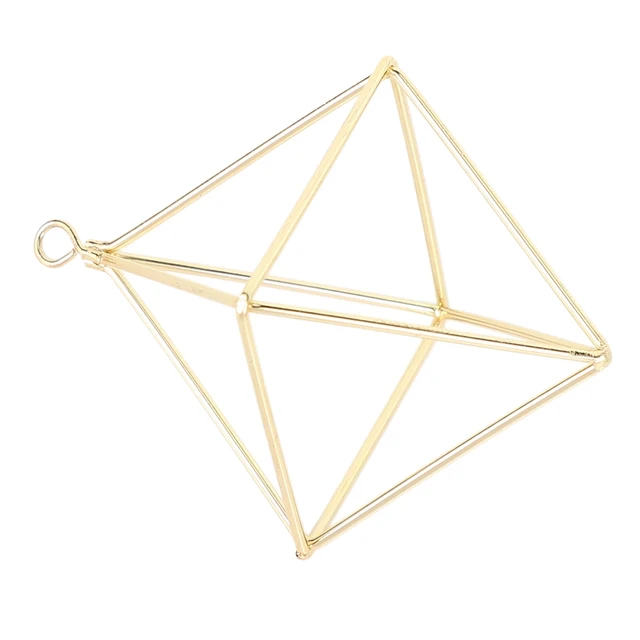 Szabadon Álló Függő Ültetvények Geometriai Kovácsoltvas Tillandsia Air Növények Tartó Háromszög Alakú Fém Rack - Image 4